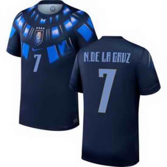 Youth 7 Uruguay Nicolas de la Cruz Away Replica Jersey World   2
